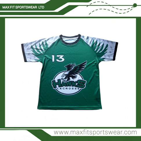 New arrival high quality custom made sublimation team lacrosse shooting jersey